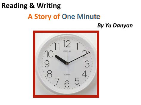 a story of one minute.